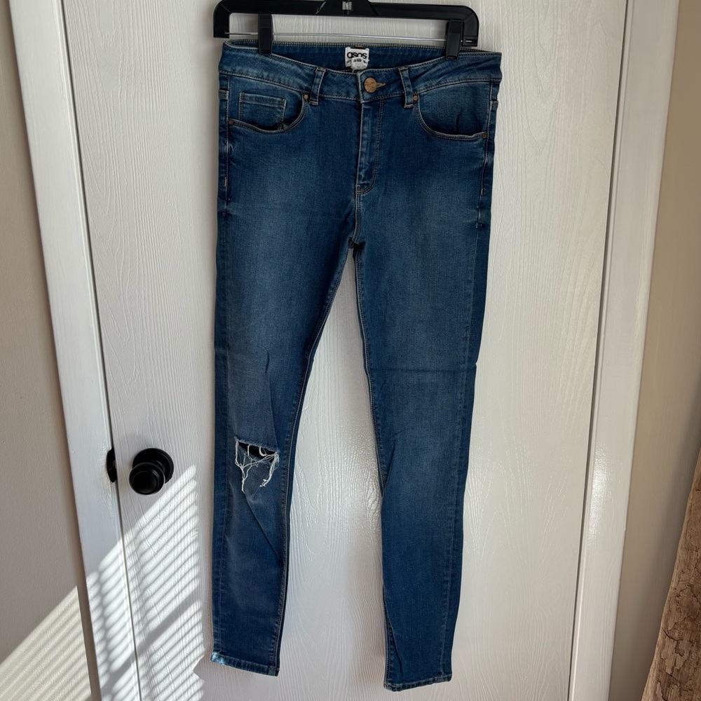 ASOS Women's Blue Skinny Jeans